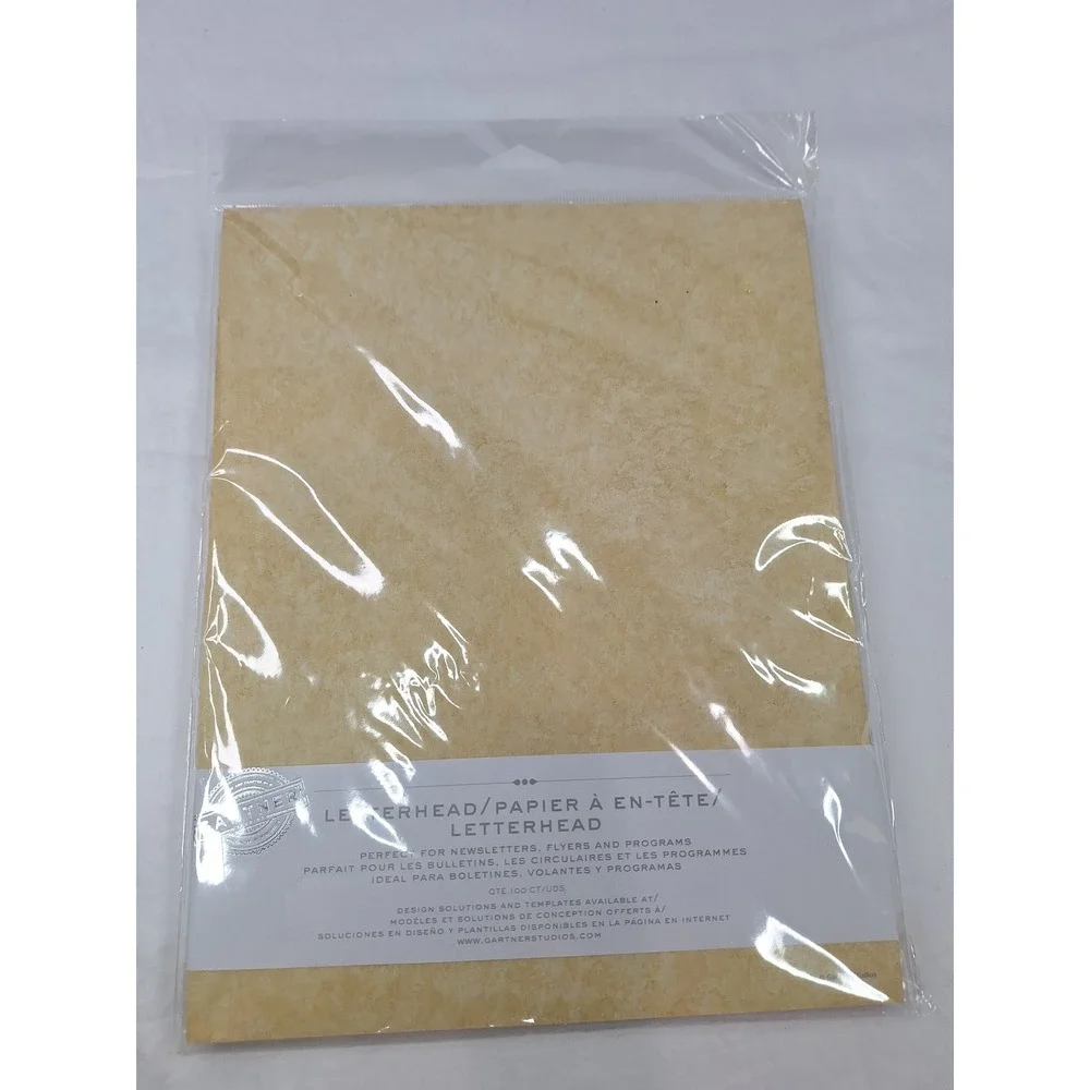 Gartner Studios Ivory Parchment Letterhead Paper 100 Count 78488 Newsletters